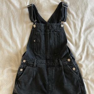 Black Denim Overalls